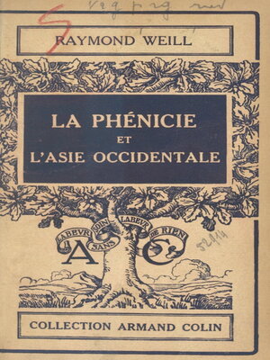 cover image of La Phénicie et l'Asie occidentale